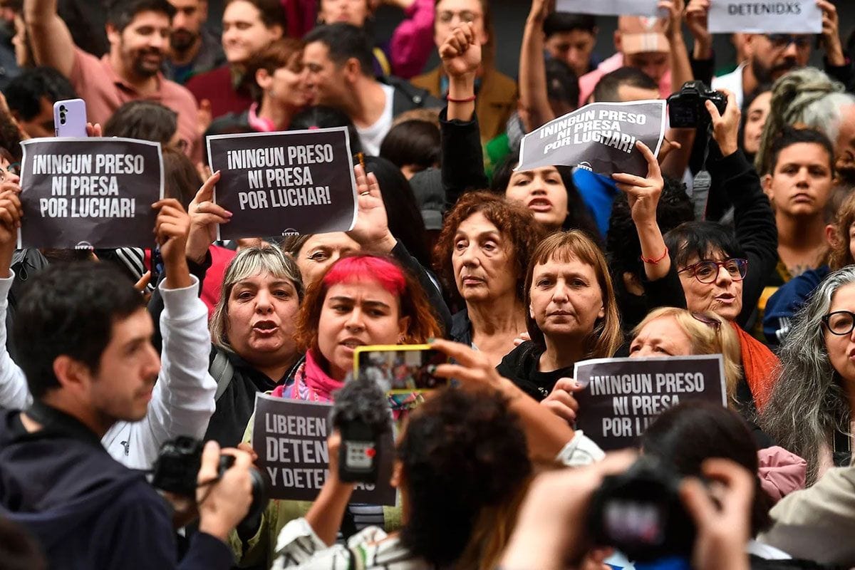 La Coordinadora por los presos políticos de la Ley Bases realizará un festival en Plaza de Mayo